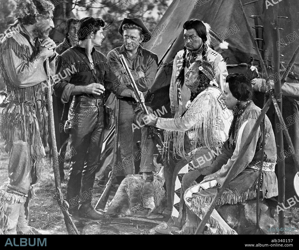 KIRK DOUGLAS en RÍO DE SANGRE, 1952 (THE BIG SKY), dirigida por HOWARD HAWKS. Copyright RKO.