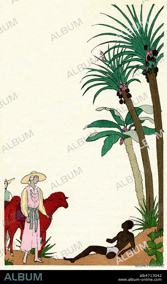C'est a ce prix que vous mangez du sucre en Europe. Candide rencontre un esclave du Surinam avec la main et la jambe coupees. Illustration de 1937 par Andre MARTY (1882-1974) pour Candide ou l'Optimiste de VOLTAIRE (1694-1778). ADAGP. Credit : Collection Jonas/KHARBINE-TAPABOR.