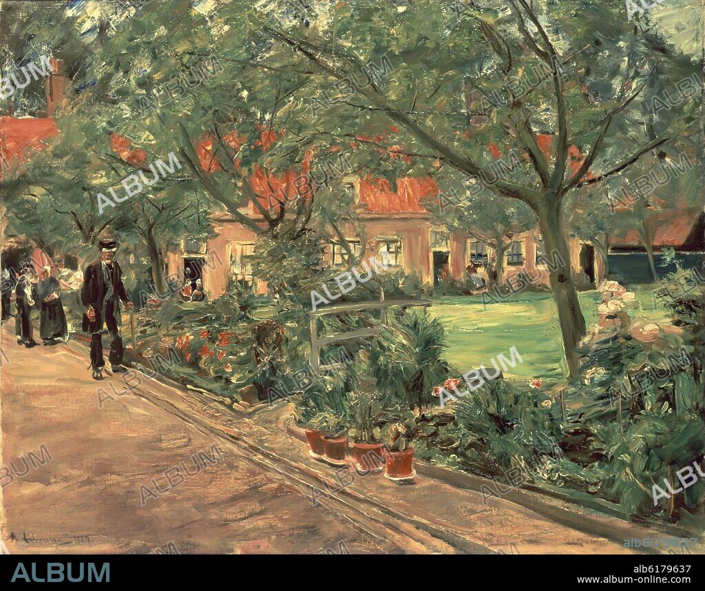 MAX LIEBERMANN. JARDIN DEL HOSPITAL DE EDAM - 1904 - 71x89 - POSTIMPRESIONISMO ALEMAN.