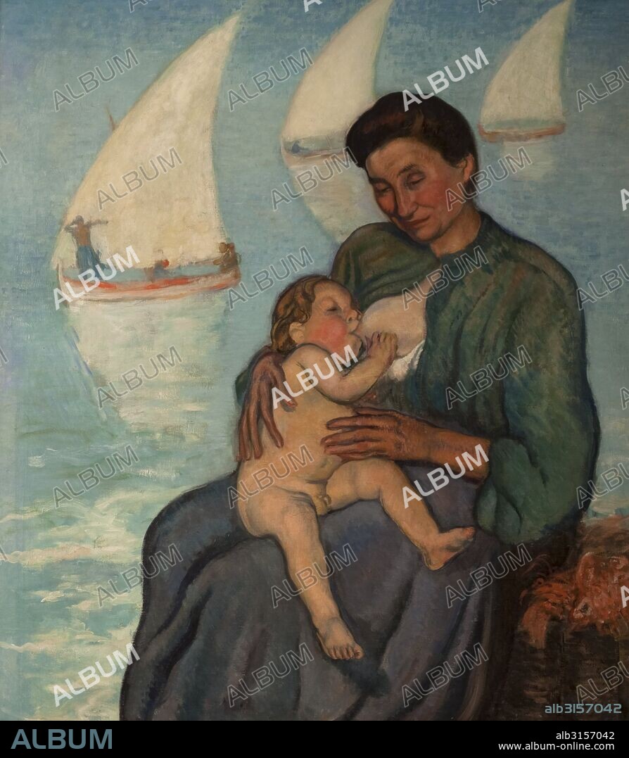 JOAQUIN SUNYER. Maternidad, museo Maricel, Sitges.