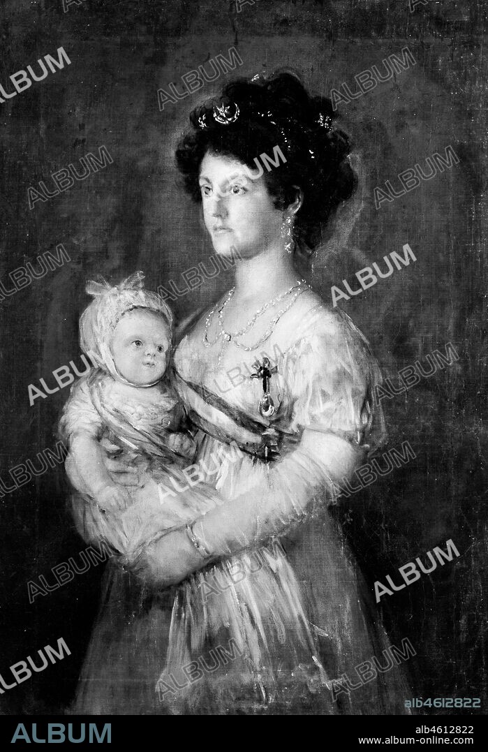 Infanta María Luisa (1782-1824) and Her Son Carlos Luis (1799-1883), .
