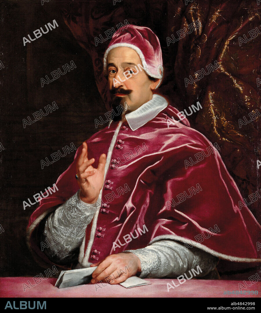 GIOVANNI BATTISTA GAULLI (IL BACICCIO). Portrait of the Pope Alexander VII (1599-1667).