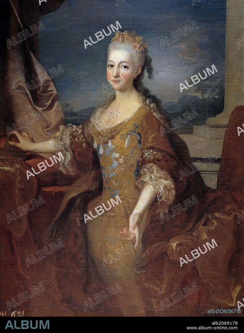 Jean Ranc / 'Luisa Isabel de Orléans, reina de España', 1724, Escuela Francesa, Óleo sobre Lienzo, 127 cm x 98 cm, P02332.