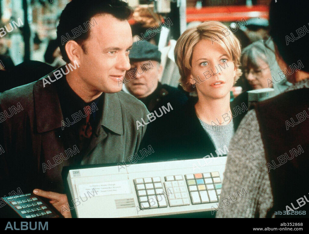 MEG RYAN y TOM HANKS en TIENES UN E-M@IL, 1998 (YOU'VE GOT MAIL), dirigida por NORA EPHRON. Copyright WARNER BROS. PICTURES.