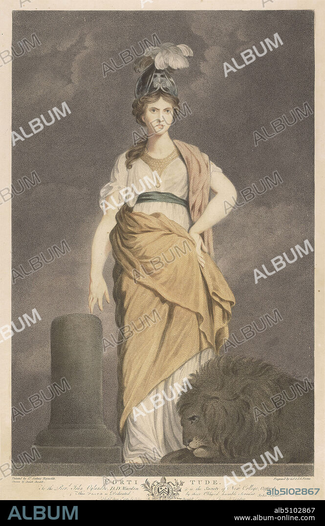 Fortitude, And: George Siegmund Facius, 17501804, And: Johann G. Facius, 1750after 1802, German, after Sir Joshua Reynolds RA, 17231792, British, 1782, Stipple engraving.