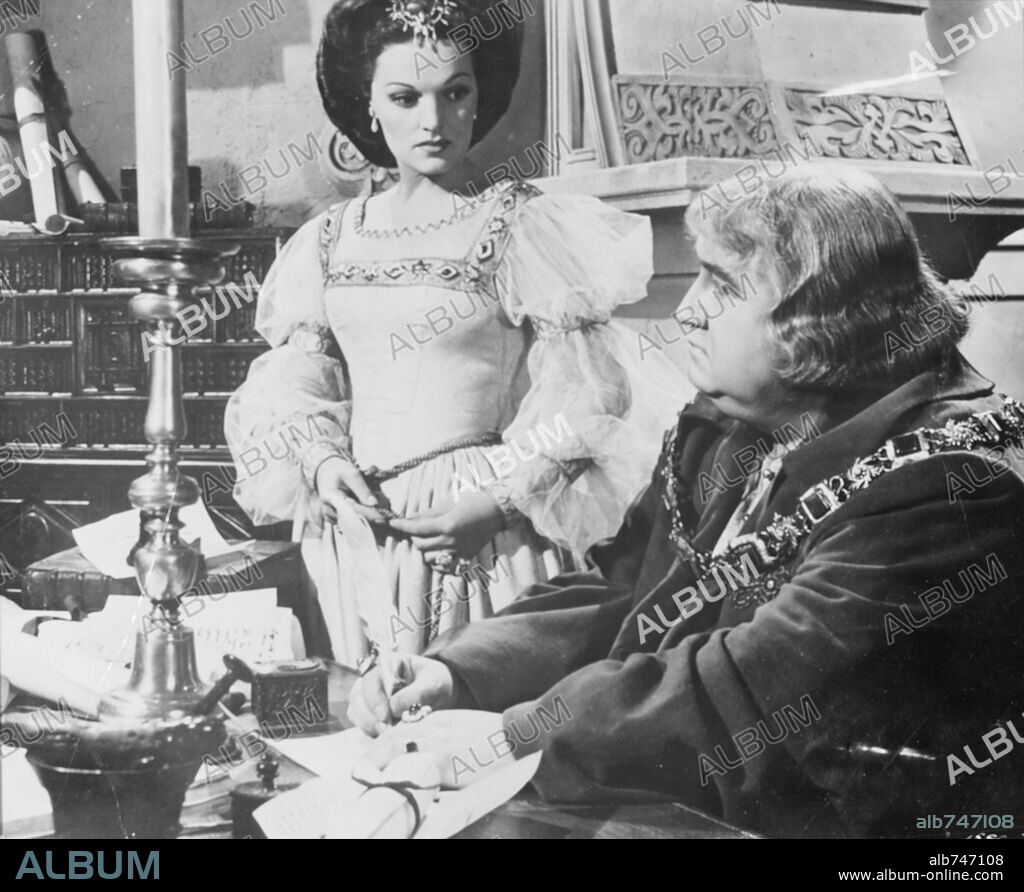 FLORENCE ELDRIDGE and FRANCIS L. SULLIVAN in CHRISTOPHER COLUMBUS, 1949. Copyright J.ARTHUR RANK/UNIVERSAL INTERNATIONL.