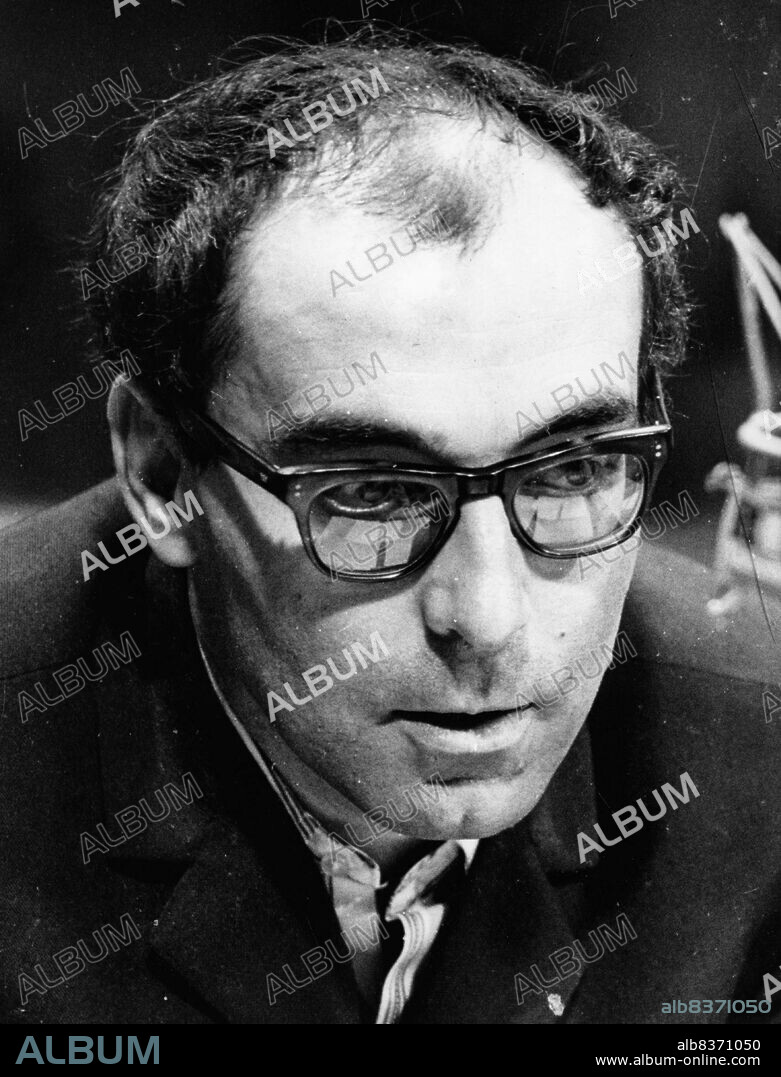 JEAN-LUC GODARD, JEAN-LUC] and [GODARD. Oct. 2, 1960 - London, England, U.K. - JEAN-LUC GODARD is a French-Swiss film director and film critic identified as one of the film makers of the 'French New Wave.' PICTURED: Close-up of Jean-Luc Godard working. (Credit Image: © KEYSTONE Pictures USA/ZUMAPRESS.com).