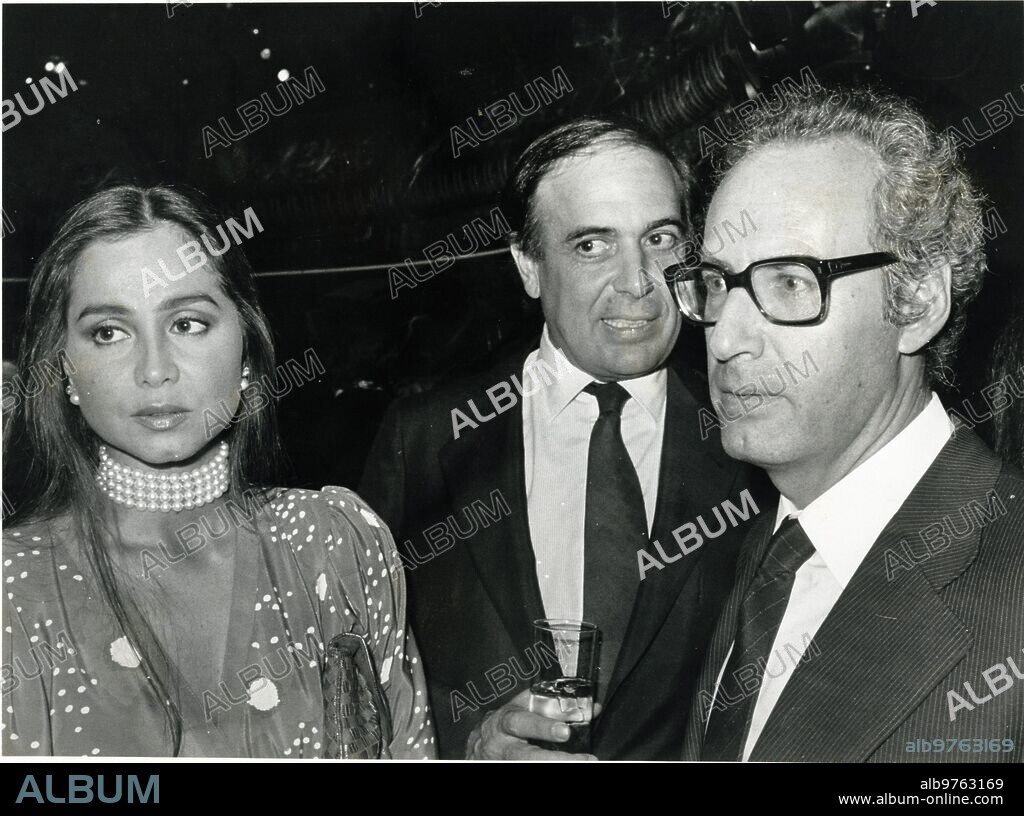 Madrid, 1985. En la imagen, Isabel Preysler con Carlos Falcó y Miguel Boyer, cuando aún era la esposa del primero.