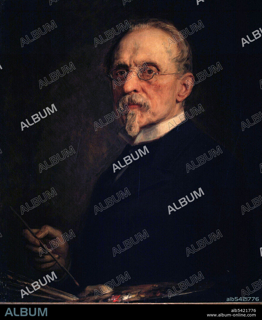 RICARDO MADRAZO Y GARRETA. MADRAZO , FEDERICO DE. PINTOR ESPAÑOL. ROMA 1815 - 1894. OLEO DE RAIMUNDO DE MADRAZO. ATENEO DE MADRID.