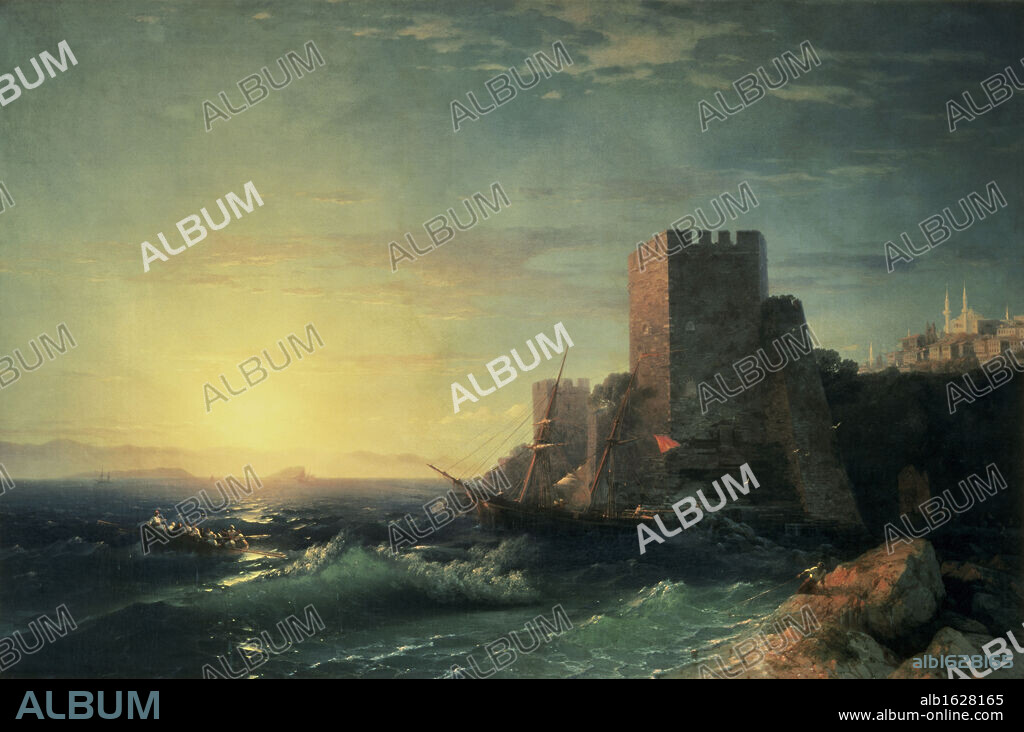 The Towers at Bosporus  1859  Ivan Aivazovsky (1817-1900/Russian)  Aivazovski Art Museum, Feodosiya, Russia.