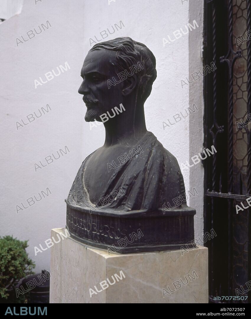 BUSTO-RAFAEL ROMERO BARROS-1833-1895-PINTOR.