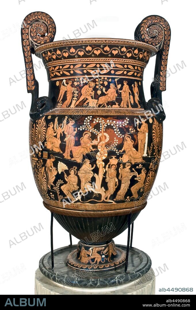 LYCURGUS PAINTER. The Garden of the Hesperides (Apulian Krater).