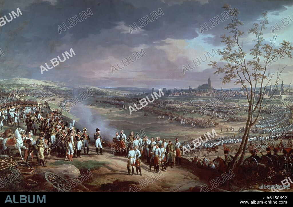 CHARLES THEVENIN. The Surrender of Ulm, 20th October 1805 - 1815 - oil on canvas - 248x382 cm.