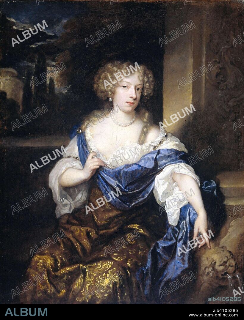CASPAR NETSCHER. Portrait of Helena Ctaharina de Witte 91661-95), wife of Iman mogge, lord of Haamstede. Dating: 1678. Measurements: h 49 cm × w 40 cm; d 9 cm.