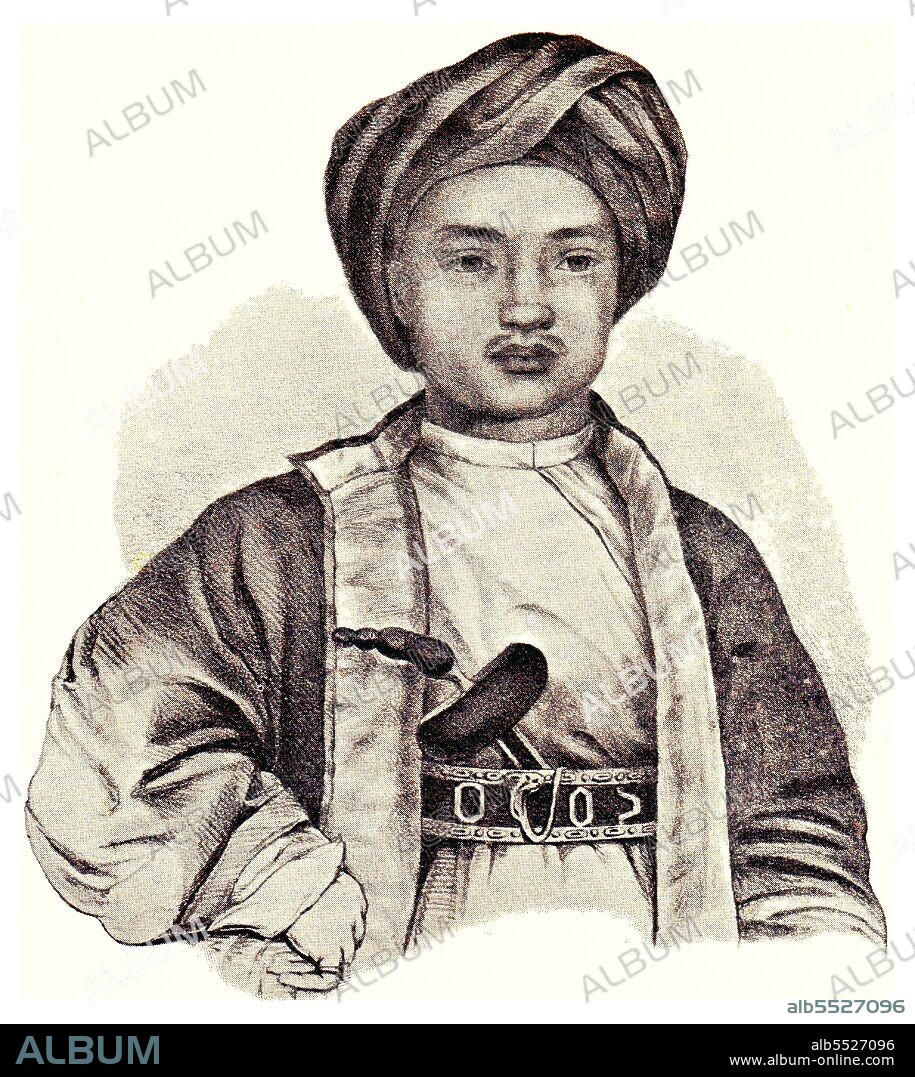 The Java War or Diponegoro War was fought in Java between 1825 and 1830. It started as a rebellion led by Prince Diponegoro: a leading member of the Javanese aristocracy who had previously cooperated with the Dutch. The rebellion finally ended in 1830, after Prince Diponegoro was tricked into entering Dutch controlled territory near Magelang, believing he was there for negotiations for a possible cease-fire. He was captured through treachery and deported to Manado and then to Makassar, where he died in 1855.