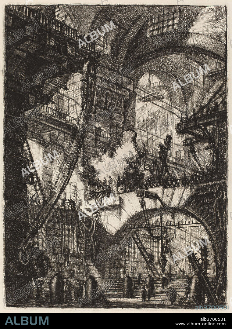 GIOVANNI BATTISTA PIRANESI. The Smoking Fire. Dated: published 1800/1809. Medium: etching, engraving, sulphur tint or open bite, burnishing.