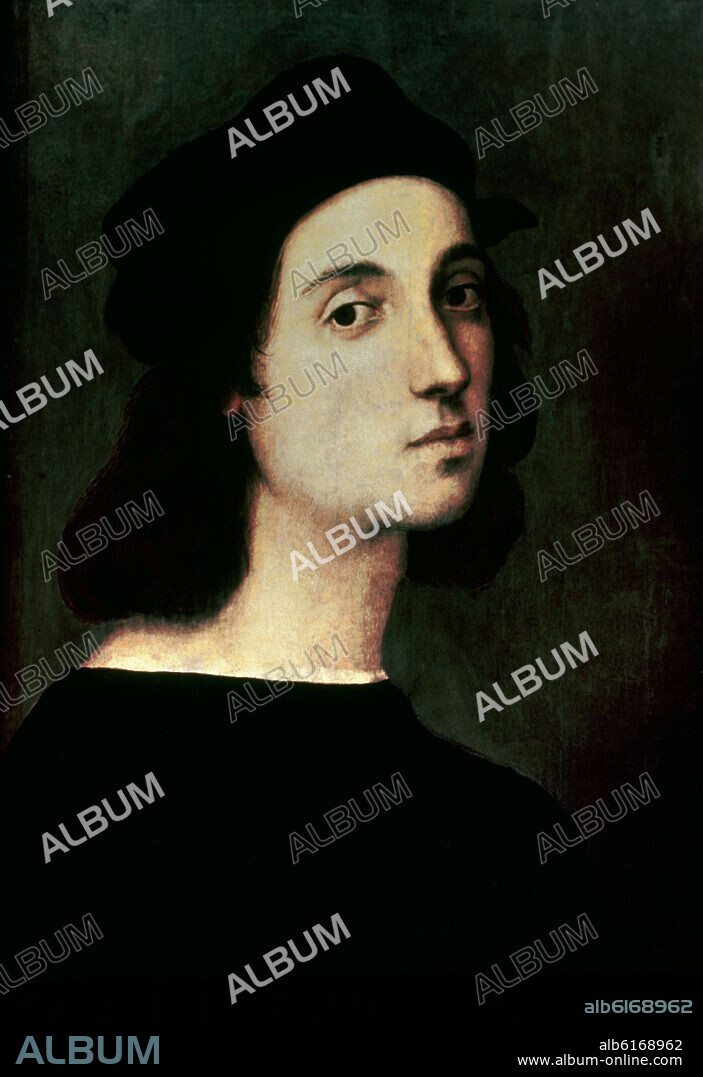 RAFAEL SANZIO O RAFAEL DE URBINO. AUTORRETRATO (1483/1520) - SIGLO XVI - RENACIMIENTO ITALIANO.