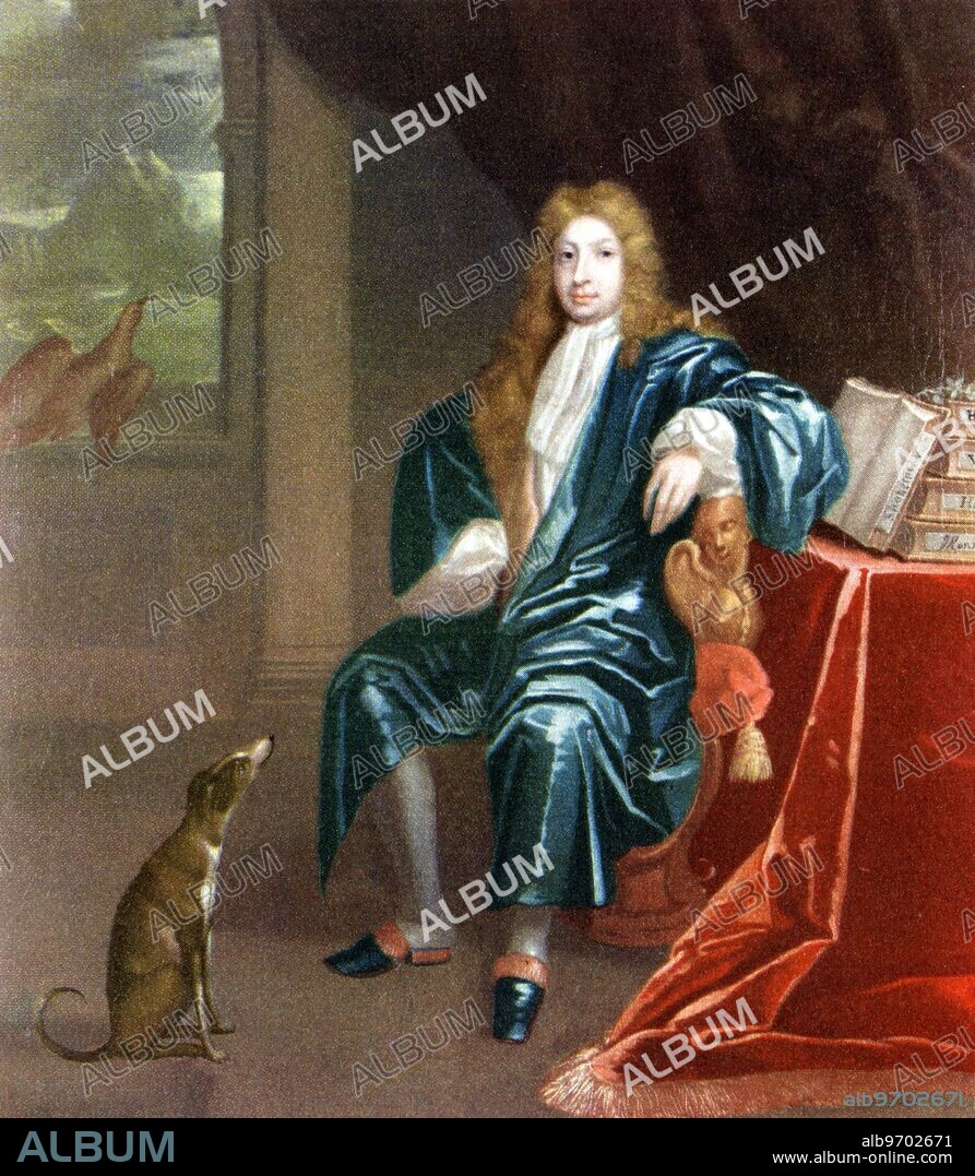 John Dryden , ( 1631 - 1700 ) Oil painting by James Maubert . He was an English poet , literary critic , translator , and playwright who dominated the literary life of Restoration England . He was Poet Laureate in 1688.