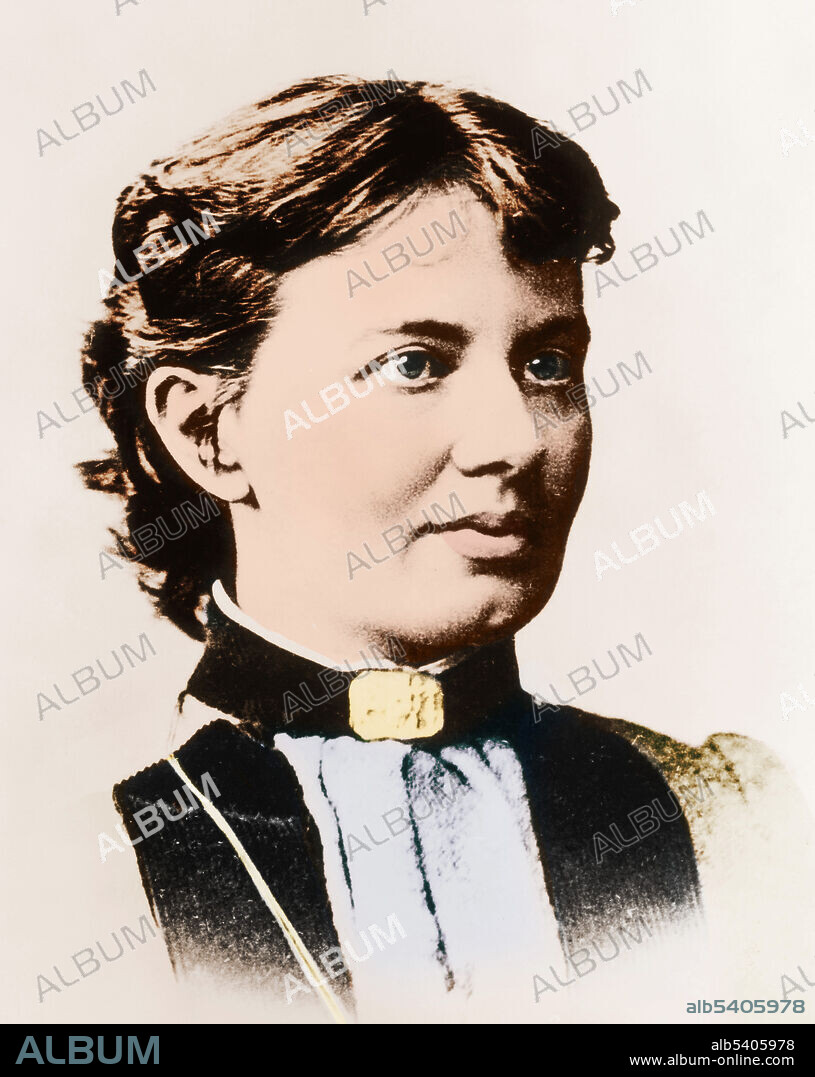 Sofia Vasilyevna Kovalevskaya (1850-1891) was a Russian mathematician, the first woman in Europe to earn a doctorate degree in mathematics. In 1888 she won the Prix Bordin of the French Academy of Science for her groundbreaking paper On the Rotation of a Solid Body about a Fixed Point. In 1889 she was appointed Professor Ordinarius at Stockholm University, another groundbreaking position for a woman. Color enhanced.