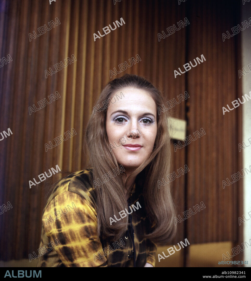 Susanne Millowitsch, daughter of folklore actor Willy Millowitsch, at Cologne, Germany 1970.
