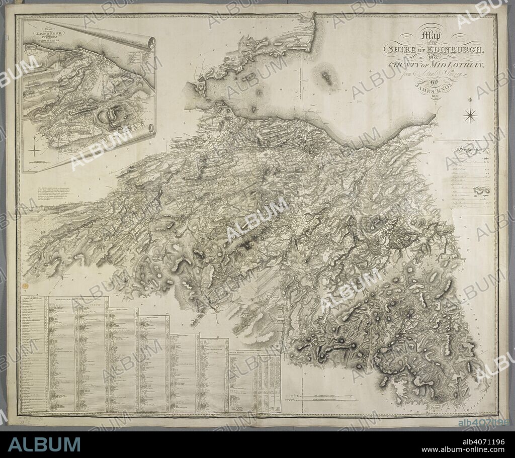 A map of the shire of Edinburgh . Map OF THE SHIRE OF EDINBURGH, OR COUNTY OF MIDLOTHIAN, from Actual Survey. [London] : NEELE Sculpt. 352 Strand London, [1816.]. Source: Maps K.Top.49.55.2.11 TAB.END. Language: English.