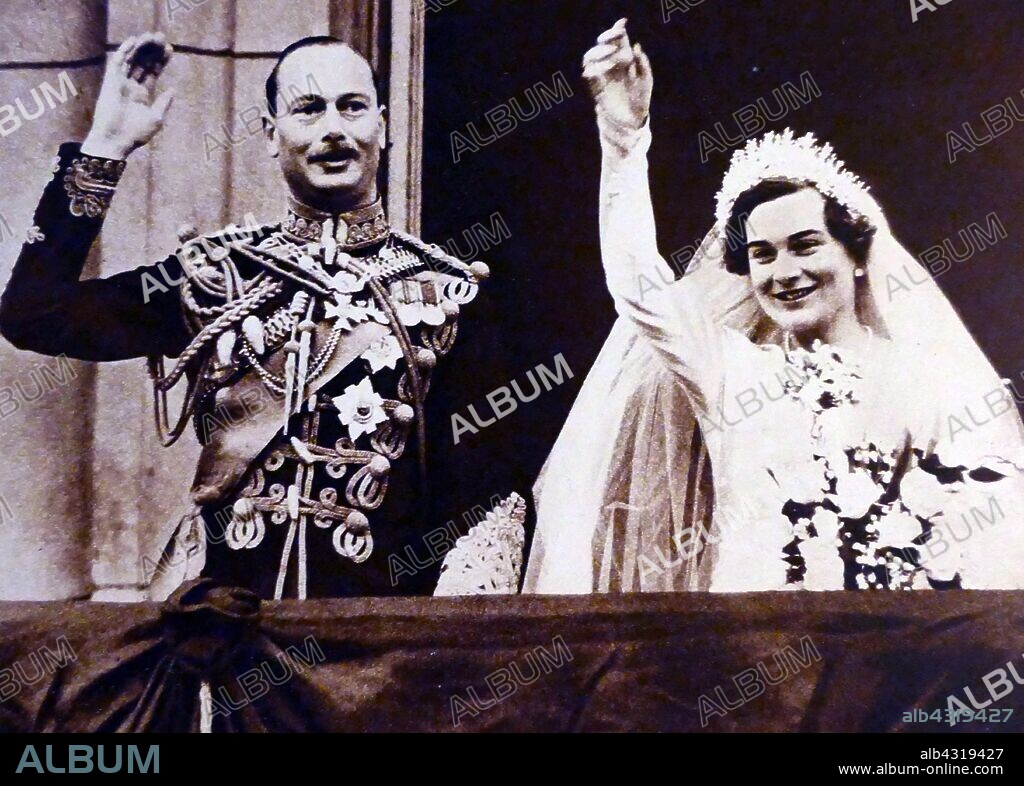 Prince Henry, Duke of Gloucester, (1900 - 1974), third son of King George V and Queen Mary, on his marriage to princess Alice. 1935.