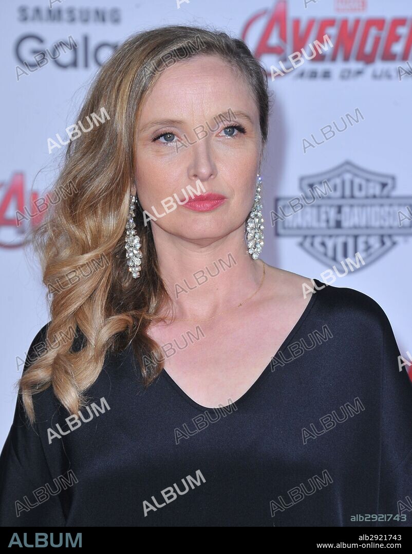 April 13, 2015 - Los Angeles, California, U.S. - Julie Delpy attending the Los Angeles Premiere of '' Avengers; Age Of Ultron'' held at the Dolby Theatre in Hollywood, California on April 13, 2015. 2015. 13/04/2015