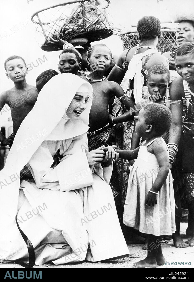 AUDREY HEPBURN in THE NUN'S STORY, 1959, directed by FRED ZINNEMANN. Copyright WARNER BROS.