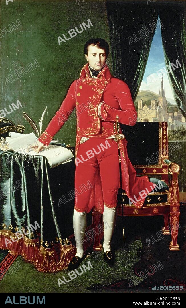 Jean Auguste Dominique Ingres / 'Bonaparte, First Consul', 1804, Oil on canvas, 226 x 144 cm.