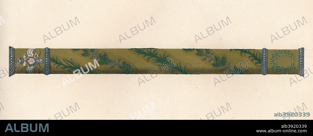 'The Baton of a Russian Field Marshal'. Wooden baton with detachable end, covered with gold enamel and decorated with green bulrushes. Each end is decorated with a double-headed imperial eagle. Batons, symbol of authority, were granted to generals for exceptional achievements.