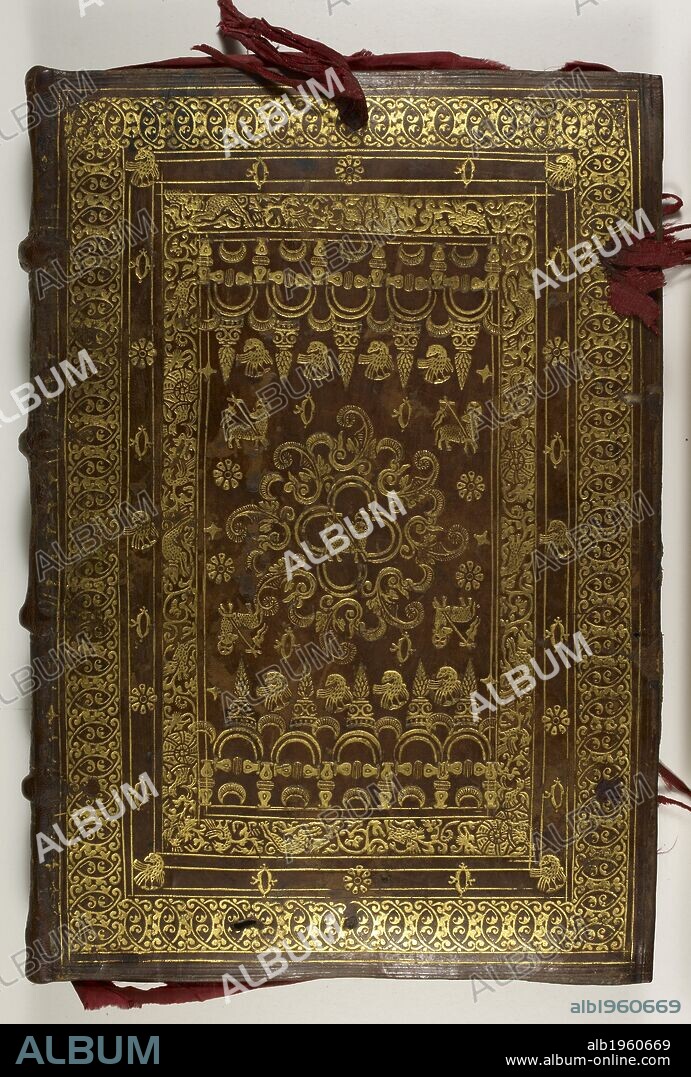 Carta executoria a royal decree from a Spanish king. . Carta executoria de Hidalguia (begins imperfectly). Spain, S. (Grenada); 21 May 1597. Source: Egerton 3296 front binding.