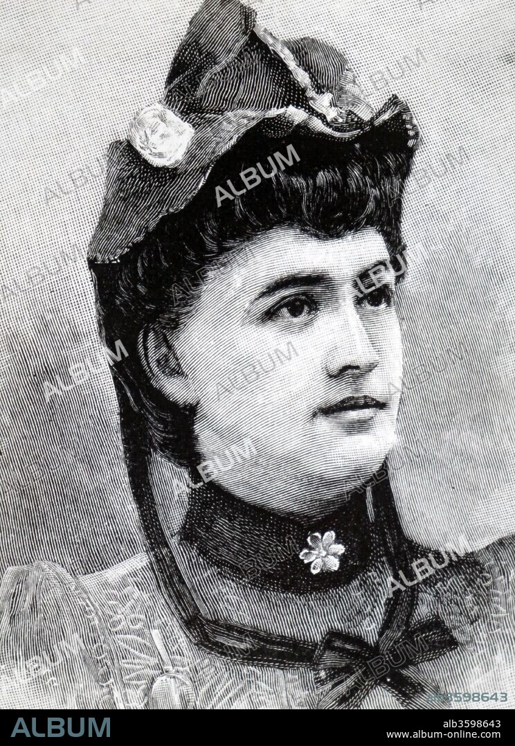 Portrait of Josephine Diebitsch Peary (1863-1955) an American author and arctic explorer. Dated 19th century.