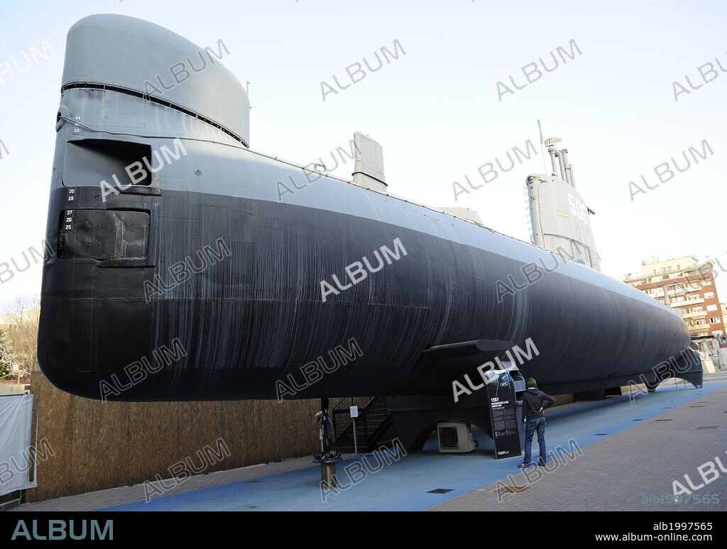 Italy. Milan. National Museum of Science and Technology Leonardo Da Vinci. Enrico Toti submarine. Used during the Cold War.