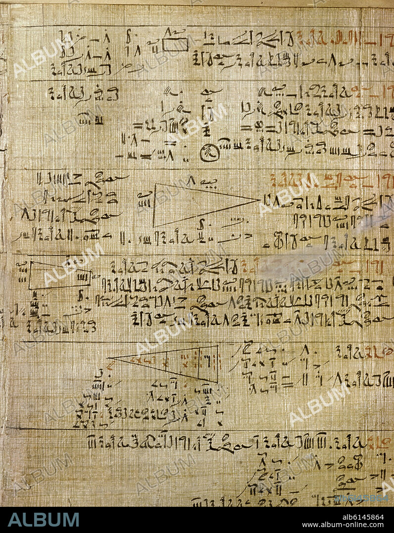 AHMES. *PAPIRO EGIPCIO - EL RHIND DE LAS MATEMATICAS  LUXOR 1700 A.C.