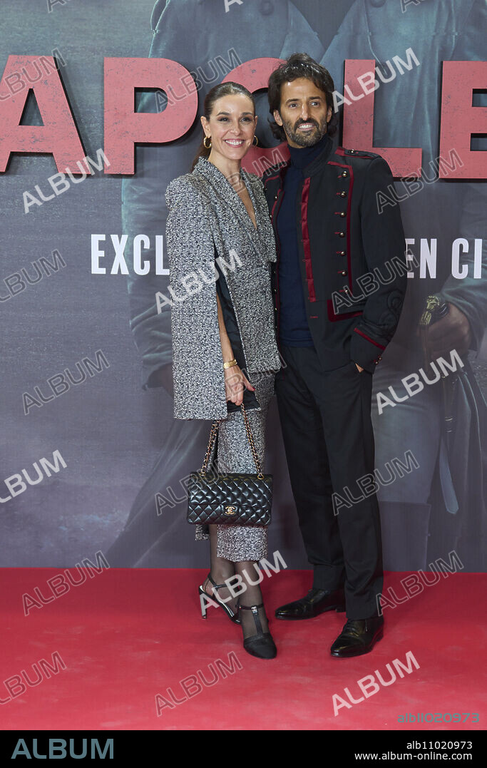 Raquel Sanchez Silva, Matías Dumont attends 'Napoleon' Premiere at The Prado Museum on November 20, 2023 in Madrid, Spain.