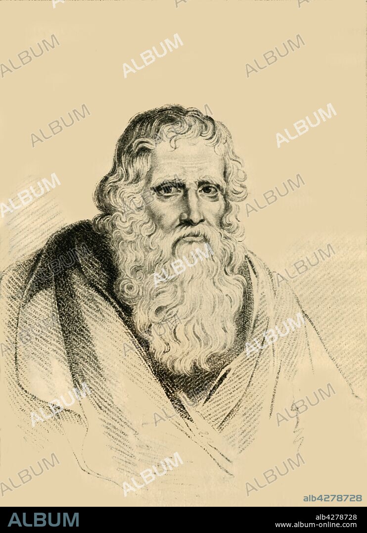 R PAGE. 'Thomas Parr, Who died at the Age of 152 Years', 1821. Portrait of Englishman Thomas Parr who claimed to be a supercentenarian. ' Old Parr' claimed to have been born in 1483, and died in 1635. The physician William Harvey performed an autopsy on Parr, who had allegedly survived on a diet of 'subrancid cheese and milk in every form, coarse and hard bread and small drink, generally sour whey'. From "Wonderful Characters: Comprising Memoirs and Anecdotes of the Most Remarkable Persons of Every Age and Nation", Vol. II, by Henry Wilson. [J. Robins and Co. Albion Press, London, 1821].