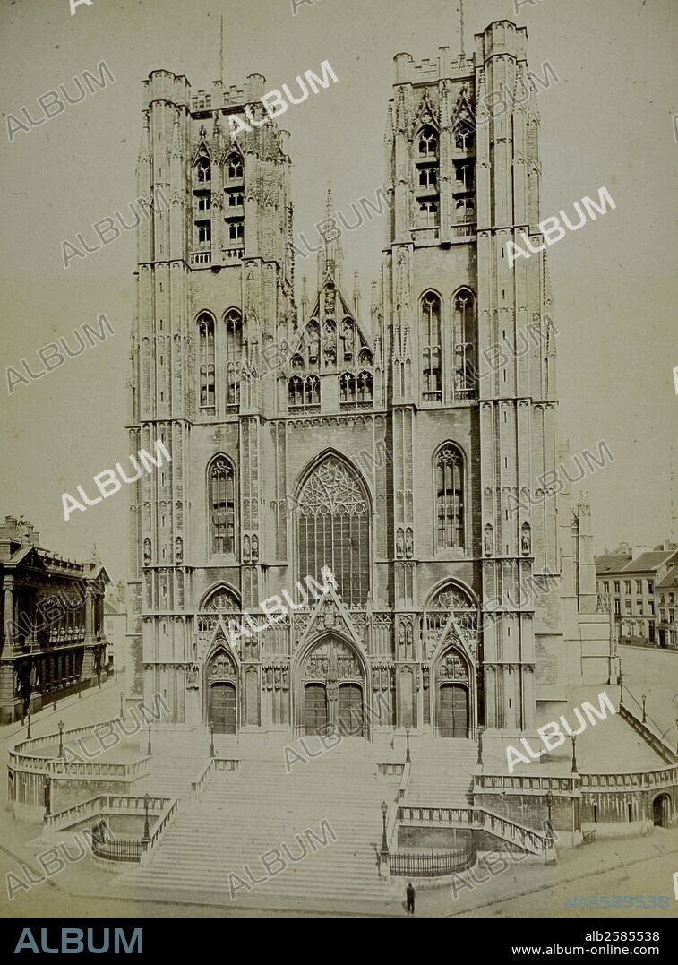 JAN VAN RUYSBROECK. Bruselas, fachada de la Catedral.