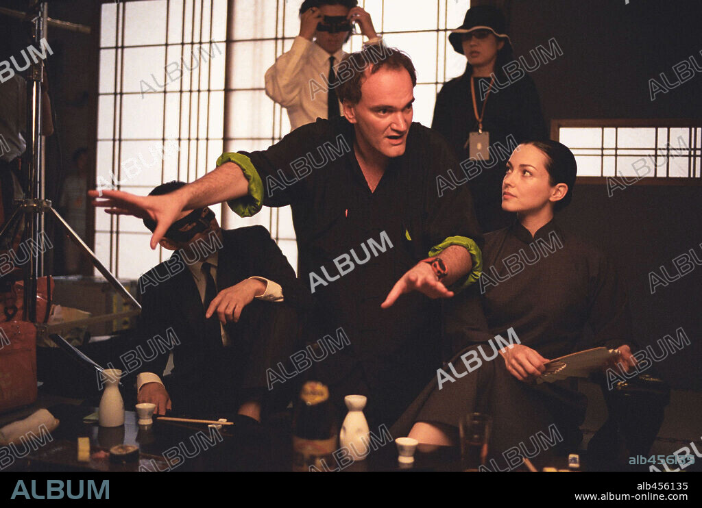 JULIE DREYFUS und QUENTIN TARANTINO in KILL BILL: VOL. 1, 2003, unter der Regie von QUENTIN TARANTINO. Copyright MIRAMAX.