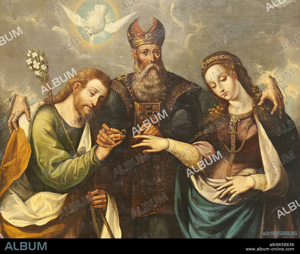 PEDRO RAMIREZ DE CONTRERAS. The Marriage of the Virgin (Desposorios del la Virgen) (image 5 of 5), 1668.