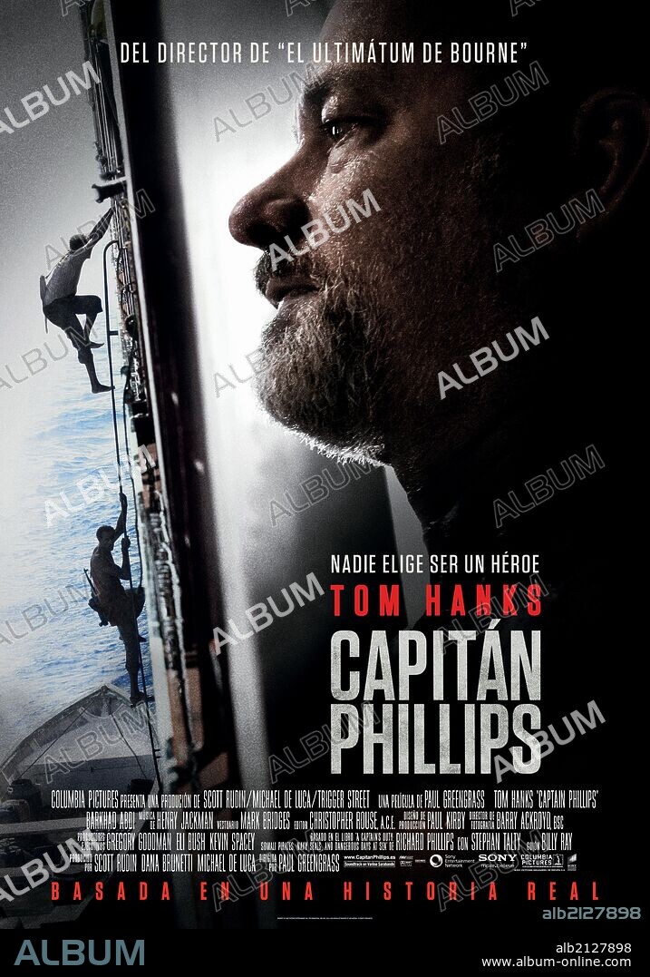 Poster de CAPITAN PHILLIPS, 2013 (CAPTAIN PHILLIPS), dirigida por PAUL GREENGRASS. Copyright SCOTT RUDIN PRODUCTIONS.