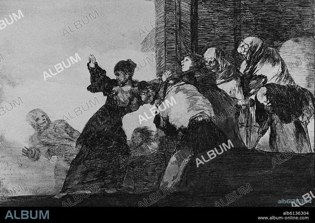 FRANCISCO DE GOYA. LOS DISPARATES O LOS PROVERBIOS (1815-1823) - DISPARATE 11 - DISPARATE POBRE - AGUAFUERTE, AGUATINTA BRUÑIDA Y PUNTA SECA - 247 x 358 mm.