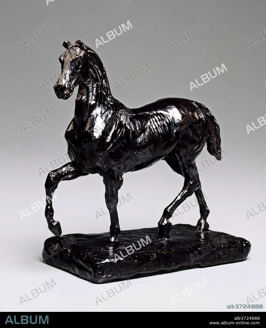 THÉODORE GÉRICAULT. Flayed Horse III. Dated: model c. 1820/1824, cast 1959-1960. Dimensions: overall: 23.2 x 21.7 x 11.6 cm (9 1/8 x 8 9/16 x 4 9/16 in.). Medium: bronze.