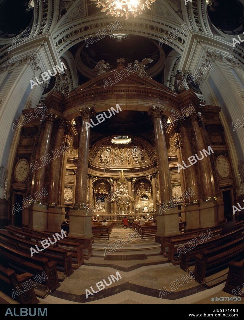 VENTURA RODRIGUEZ (1717-1785). SANTA CAPILLA DE NUESTRA SEÑORA DEL PILAR - SIGLO XVIII - BARROCO CLASICISTA - FOTO AÑOS 90 -.