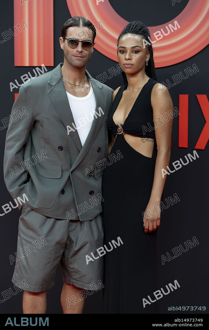 Nico Furtado and Nira Osahia attended 'the red carpet for the 10th Anniversary of Netflix Spain' Photocall at Palacio de Cristal on June 10, 2025 in Madrid, Spain.