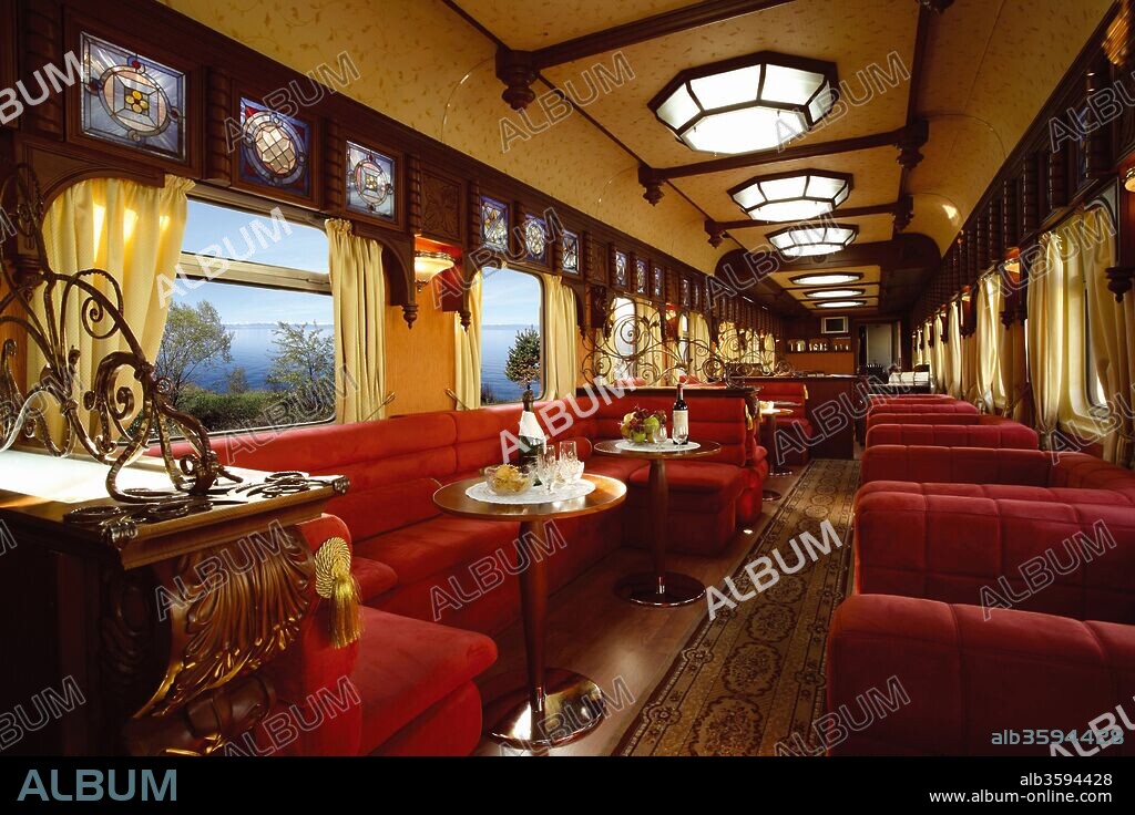 ANONYME. The Golden Eagle Trans-Siberian Express. The Rail Car Restaurant.