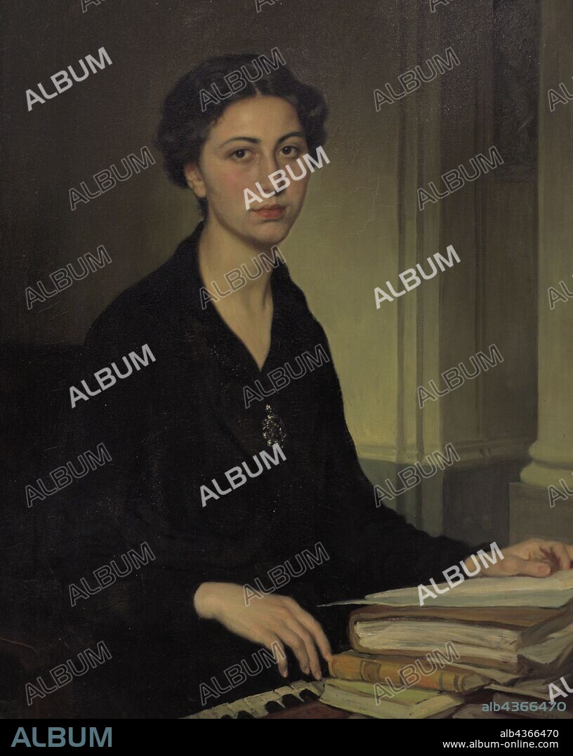 Fernando Álvarez de Sotomayor (1875-1960). Pintor español. Armonía (María del Rosario, hija del artista), hacia 1938. Museo de Bellas Artes. La Coruña. Galicia. España. (En depósito, Museo Nacional del Prado, Madrid) .