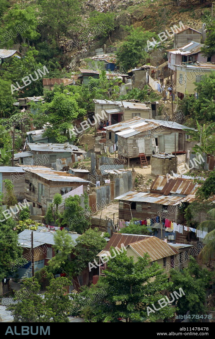 Shanty town, Montego Bay, Jamaica, West Indies, Caribbean, Central America.