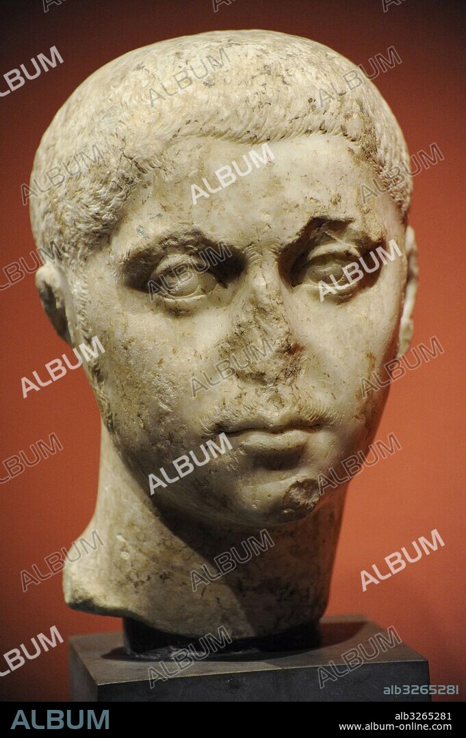 Alejandro Severo (Marco Aurelio Severo Alejandro) (208-235). Emperador romano, último de la Dinastía Severa. Artista desconocido. Mármol. Galería Nacional. Museo Nacional de Arte, Arquitectura y Diseño. Oslo. Noruega.