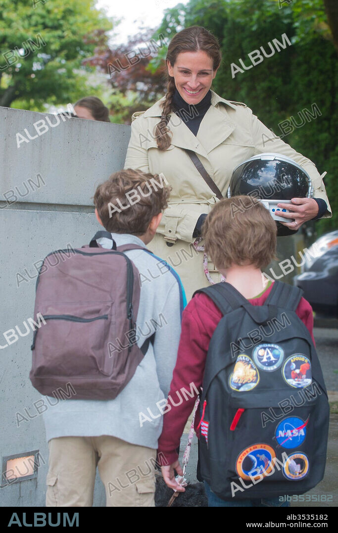 JACOB TREMBLAY, JULIA ROBERTS y NOAH JUPE en WONDER, 2017, dirigida por STEPHEN CHBOSKY. Copyright LIONSGATE/MANDEVILLE FILMS/PARTICIPANT MEDIA/WALDEN MEDIA.