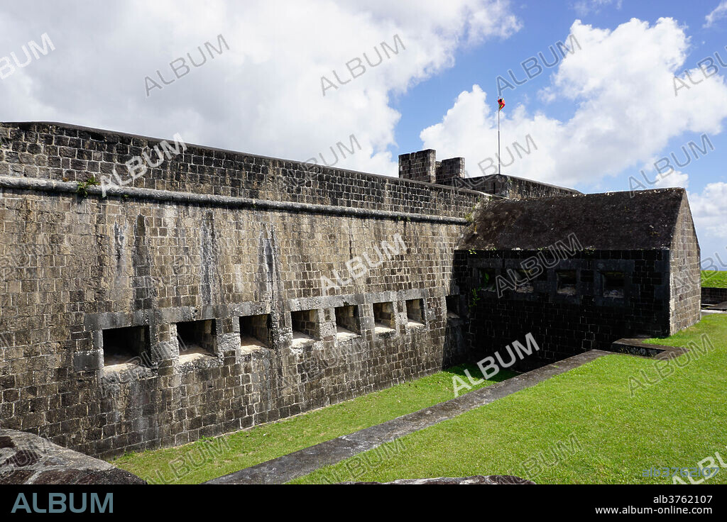 Brimstone Hill Fortress, UNESCO World Heritage Site, St. Kitts, St. Kitts and Nevis, Leeward Islands, West Indies, Caribbean, Central America.